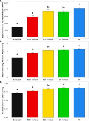 Effect of seaweed canopy disturbance on understory microbial communities on rocky shores